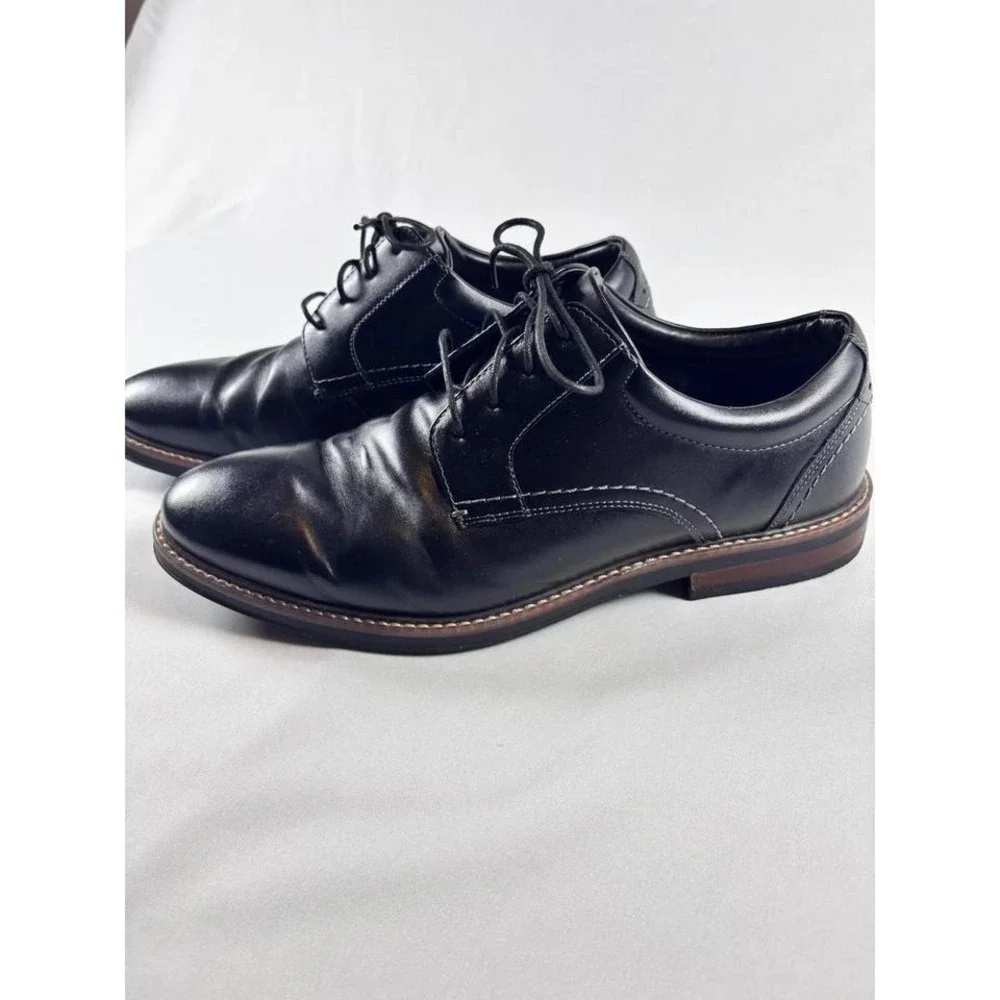 Men's Nunn & Bush Dress Shoes US 10W‎ Leather Oxford Derby Black Work Wedding